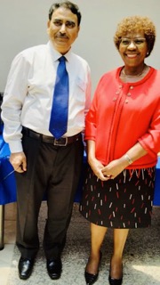 Minister of Education Hon. Agnes Nyalonje and MU VC Prof. Sharma